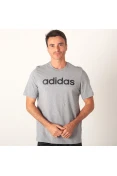 CAMISETA ADIDAS LOGO ESSENTIALS LINEAR MASCULINA - Cinza/preto