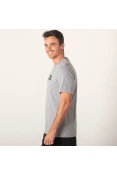 CAMISETA ADIDAS LOGO ESSENTIALS LINEAR MASCULINA - Cinza/preto