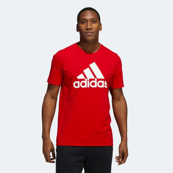 CAMISETA ADIDAS LOGO MASCULINA - Vermelho