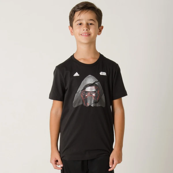 CAMISETA ADIDAS MC KYLO REN INFANTIL - Preto