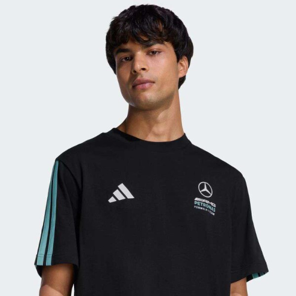 CAMISETA ADIDAS MERCEDES AMG PETRONAS F1 DNA - Preto
