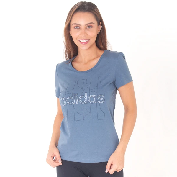 CAMISETA ADIDAS MOTION FEMININA - Azul