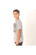 CAMISETA ADIDAS MUST HAVES BOX INFANTIL - Cinza CAMISETA ADIDAS MUST HAVES BOX INFANTIL - Cinza