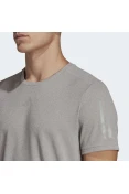 CAMISETA ADIDAS OWN THE RUN HEATHER MASCULINA - Cinza CAMISETA ADIDAS OWN THE RUN HEATHER MASCULINA - Cinza