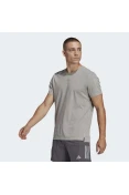 CAMISETA ADIDAS OWN THE RUN HEATHER MASCULINA - Cinza CAMISETA ADIDAS OWN THE RUN HEATHER MASCULINA - Cinza