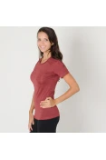 CAMISETA ADIDAS PERFORMANCE TEE FEMININA - Vermelho CAMISETA ADIDAS PERFORMANCE TEE FEMININA - Vermelho
