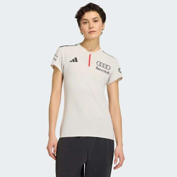 CAMISETA ADIDAS POLO AUDI REVOLUT F1 ENG MARK FEM - Cinza