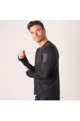 CAMISETA ADIDAS RESPONSE MANGA LONGA MASCULINA - Preto CAMISETA ADIDAS RESPONSE MANGA LONGA MASCULINA - Preto