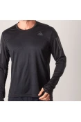 CAMISETA ADIDAS RESPONSE MANGA LONGA MASCULINA - Preto CAMISETA ADIDAS RESPONSE MANGA LONGA MASCULINA - Preto