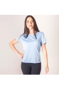 CAMISETA ADIDAS RUN FEMININA - Azul celeste CAMISETA ADIDAS RUN FEMININA - Azul celeste