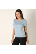 CAMISETA ADIDAS RUN FEMININA - Azul celeste CAMISETA ADIDAS RUN FEMININA - Azul celeste