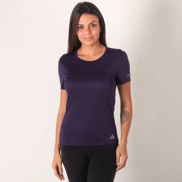 CAMISETA ADIDAS RUN FEMININA - Roxo