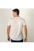 CAMISETA ADIDAS RUN GRAPHIC MASCULINA - Bege CAMISETA ADIDAS RUN GRAPHIC MASCULINA - Bege