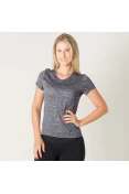 CAMISETA ADIDAS RUN TEE FEMININA - Chumbo CAMISETA ADIDAS RUN TEE FEMININA - Chumbo