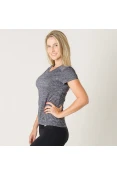 CAMISETA ADIDAS RUN TEE FEMININA - Chumbo CAMISETA ADIDAS RUN TEE FEMININA - Chumbo