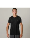 CAMISETA ADIDAS RUNNING 3S MASCULINA - Preto CAMISETA ADIDAS RUNNING 3S MASCULINA - Preto