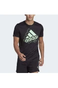 CAMISETA ADIDAS RUNNING BRAND LOVE MASCULINA - Preto/verde CAMISETA ADIDAS RUNNING BRAND LOVE MASCULINA - Preto/verde