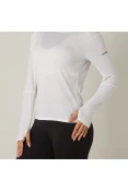 CAMISETA ADIDAS RUNNING MANGA LONGA FEMININA - Branco CAMISETA ADIDAS RUNNING MANGA LONGA FEMININA - Branco