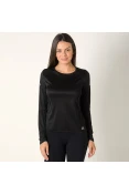 CAMISETA ADIDAS RUNNING MANGA LONGA FEMININA - Preto