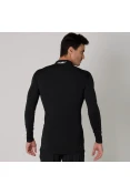 CAMISETA ADIDAS TF BASE WARM MOCK TECHFIT MANGA LONGA MASCULINA - Preto CAMISETA ADIDAS TF BASE WARM MOCK TECHFIT MANGA LONGA MASCULINA - Preto