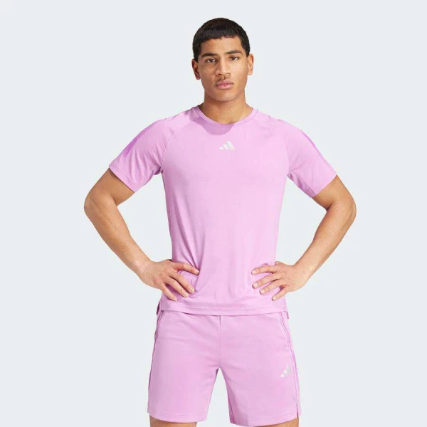 CAMISETA ADIDAS TREINO GYM BL TEE MASCULINA - Rosa