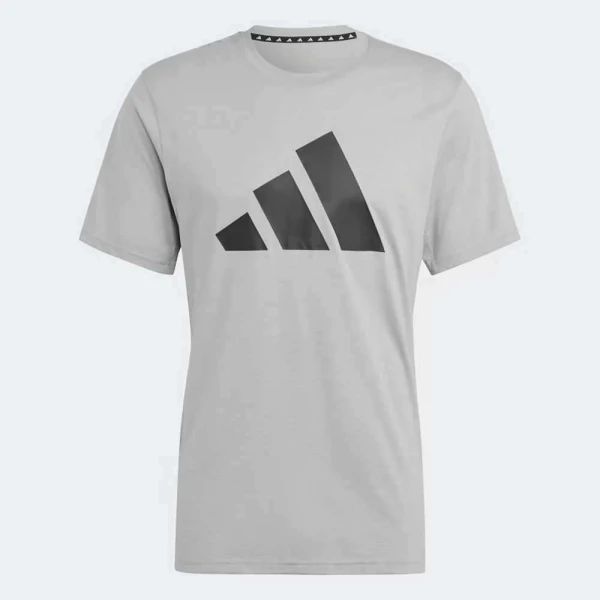 CAMISETA ADIDAS TREINO MANGA CURTA LOGO MASCULINA - Cinza