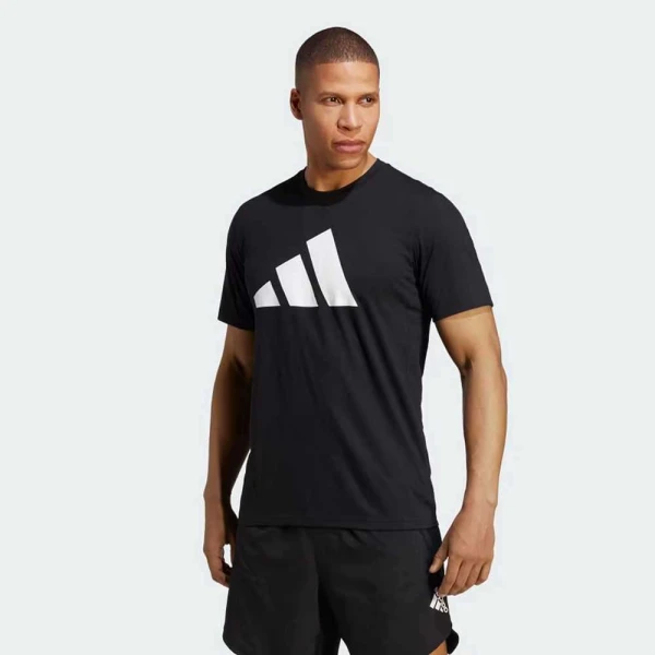 CAMISETA ADIDAS TREINO MANGA CURTA LOGO MASCULINA - Preto