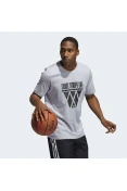 CAMISETA ADIDAS TSL HOOPS MASCULINO - Cinza CAMISETA ADIDAS TSL HOOPS MASCULINO - Cinza