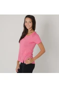 CAMISETA ASICS BASIC HEATHER TEE FEMININA - Pink CAMISETA ASICS BASIC HEATHER TEE FEMININA - Pink