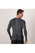 CAMISETA ASICS COMPRESSÃO LEGENDS SEAMLESS MANGA LONGA MASCULINA - Chumbo CAMISETA ASICS COMPRESSÃO LEGENDS SEAMLESS MANGA LONGA MASCULINA - Chumbo