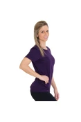 CAMISETA ASICS CORE BASIC SS FEMININA - Roxo/prata CAMISETA ASICS CORE BASIC SS FEMININA - Roxo/prata