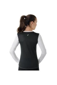 CAMISETA ASICS CORE MESH LS FEMININA - Branco/preto CAMISETA ASICS CORE MESH LS FEMININA - Branco/preto