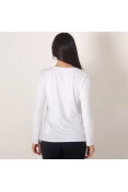 CAMISETA ASICS CORE PA LS MANGA LONGA FEMININA - Branco CAMISETA ASICS CORE PA LS MANGA LONGA FEMININA - Branco