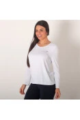 CAMISETA ASICS CORE PA LS MANGA LONGA FEMININA - Branco CAMISETA ASICS CORE PA LS MANGA LONGA FEMININA - Branco