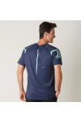 CAMISETA ASICS LEGENDS HEX SS TEE MASCULINA - Marinho CAMISETA ASICS LEGENDS HEX SS TEE MASCULINA - Marinho