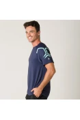 CAMISETA ASICS LEGENDS HEX SS TEE MASCULINA - Marinho CAMISETA ASICS LEGENDS HEX SS TEE MASCULINA - Marinho