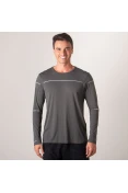 CAMISETA ASICS LITE SHOW MANGA LONGA MASCULINA - Grafite CAMISETA ASICS LITE SHOW MANGA LONGA MASCULINA - Grafite