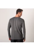 CAMISETA ASICS LITE SHOW MANGA LONGA MASCULINA - Grafite CAMISETA ASICS LITE SHOW MANGA LONGA MASCULINA - Grafite