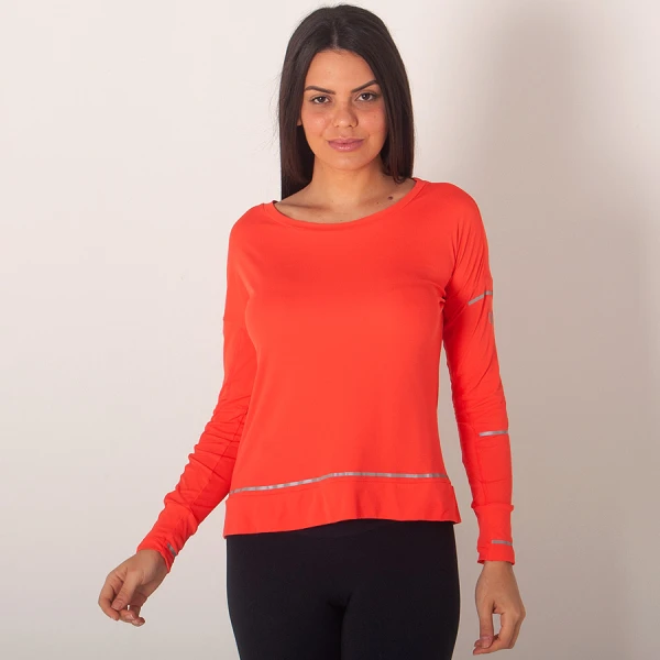 CAMISETA ASICS LITESHOW MANGA LONGA FEMININA - Laranja
