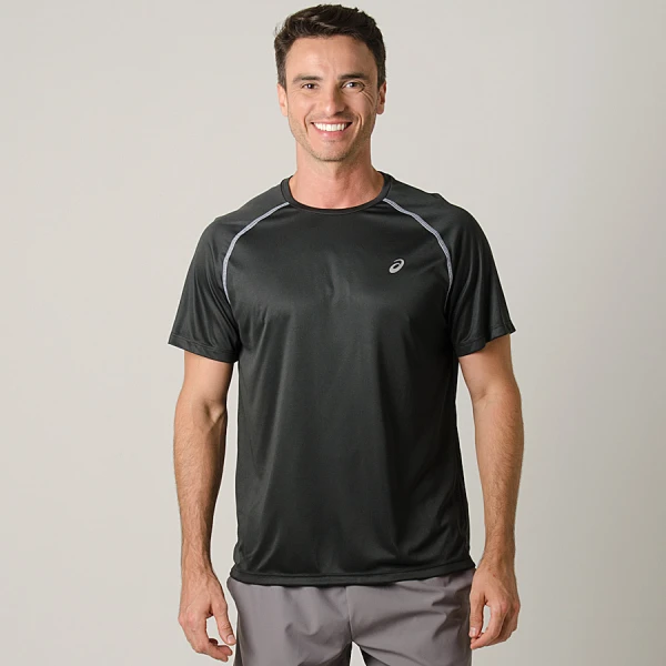 CAMISETA ASICS OVERLAP SS MASCULINA - Preto