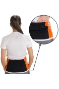 CAMISETA ASICS PES BIKE SS FEMININA - Branco/laranja CAMISETA ASICS PES BIKE SS FEMININA - Branco/laranja
