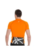 CAMISETA ASICS PES BIKE SS MASCULINA - Chumbo/laranja CAMISETA ASICS PES BIKE SS MASCULINA - Chumbo/laranja