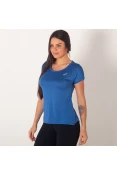CAMISETA ASICS RUNNING BLEND FEMININA - Azul CAMISETA ASICS RUNNING BLEND FEMININA - Azul