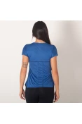 CAMISETA ASICS RUNNING BLEND FEMININA - Azul CAMISETA ASICS RUNNING BLEND FEMININA - Azul