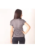 CAMISETA ASICS RUNNING BLEND FEMININA - Grafite CAMISETA ASICS RUNNING BLEND FEMININA - Grafite