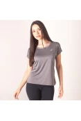 CAMISETA ASICS RUNNING BLEND FEMININA - Grafite CAMISETA ASICS RUNNING BLEND FEMININA - Grafite
