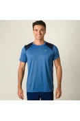 CAMISETA ASICS RUNNING BLEND SS MASCULINA - Azul/marinho CAMISETA ASICS RUNNING BLEND SS MASCULINA - Azul/marinho