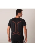 CAMISETA ASICS RUNNING HEXAGON SS MASCULINA - Preto CAMISETA ASICS RUNNING HEXAGON SS MASCULINA - Preto