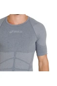 CAMISETA ASICS SEAMLESS SS COMPRESSÃO MASCULINA - Cinza CAMISETA ASICS SEAMLESS SS COMPRESSÃO MASCULINA - Cinza