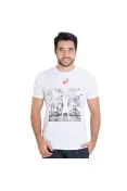 CAMISETA ASICS TRAINING SS INSANE MASCULINA - Branco CAMISETA ASICS TRAINING SS INSANE MASCULINA - Branco